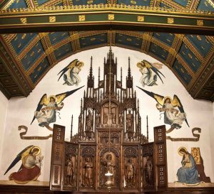 Restored chapel at St Peter's Church in Ealing