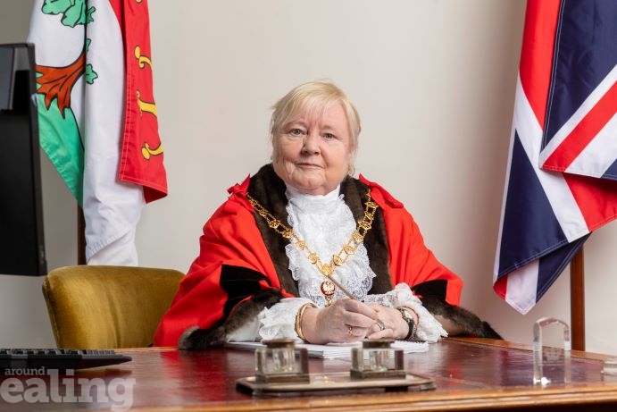 New Mayor of Ealing, councillor Yvonne Johnson in her chambers