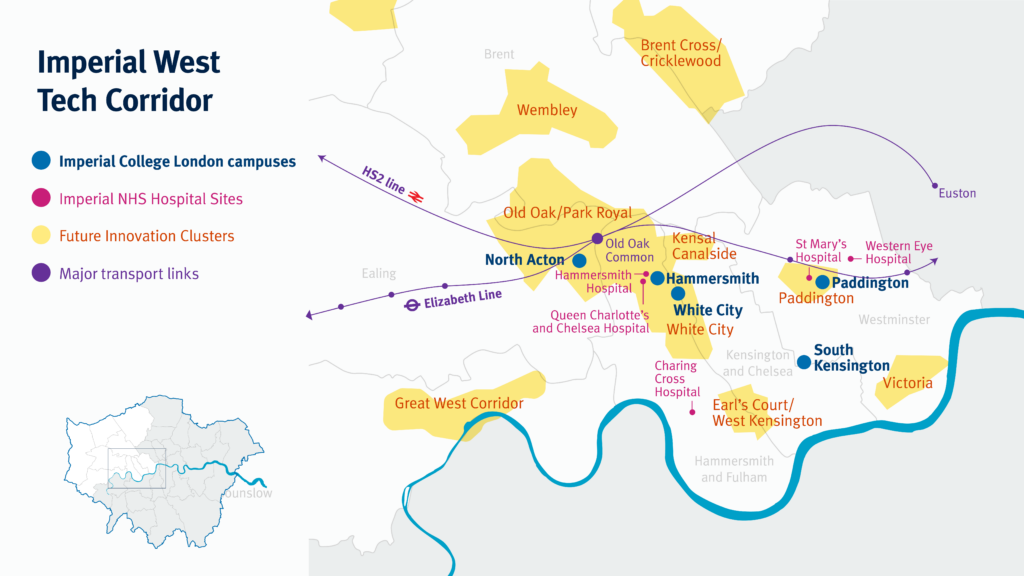 Map of Imperial WestTech Corridor 